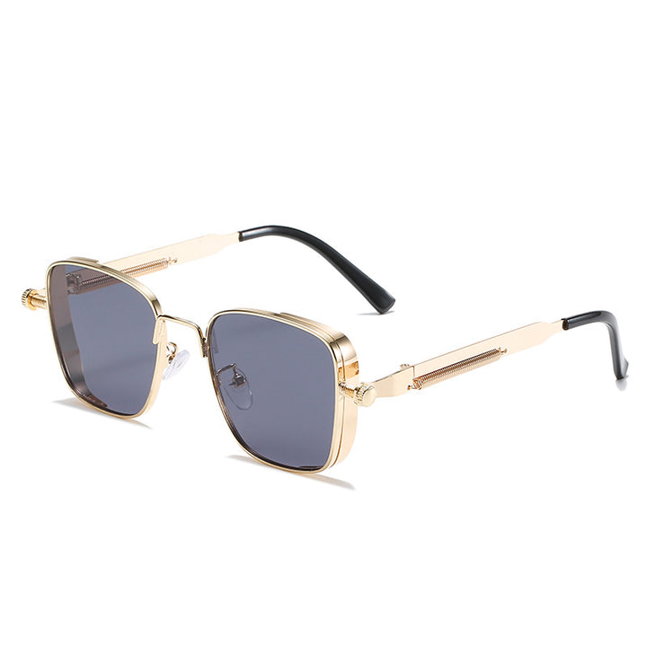 Dame modernistisk solbrille i elegant metallramme Skanto