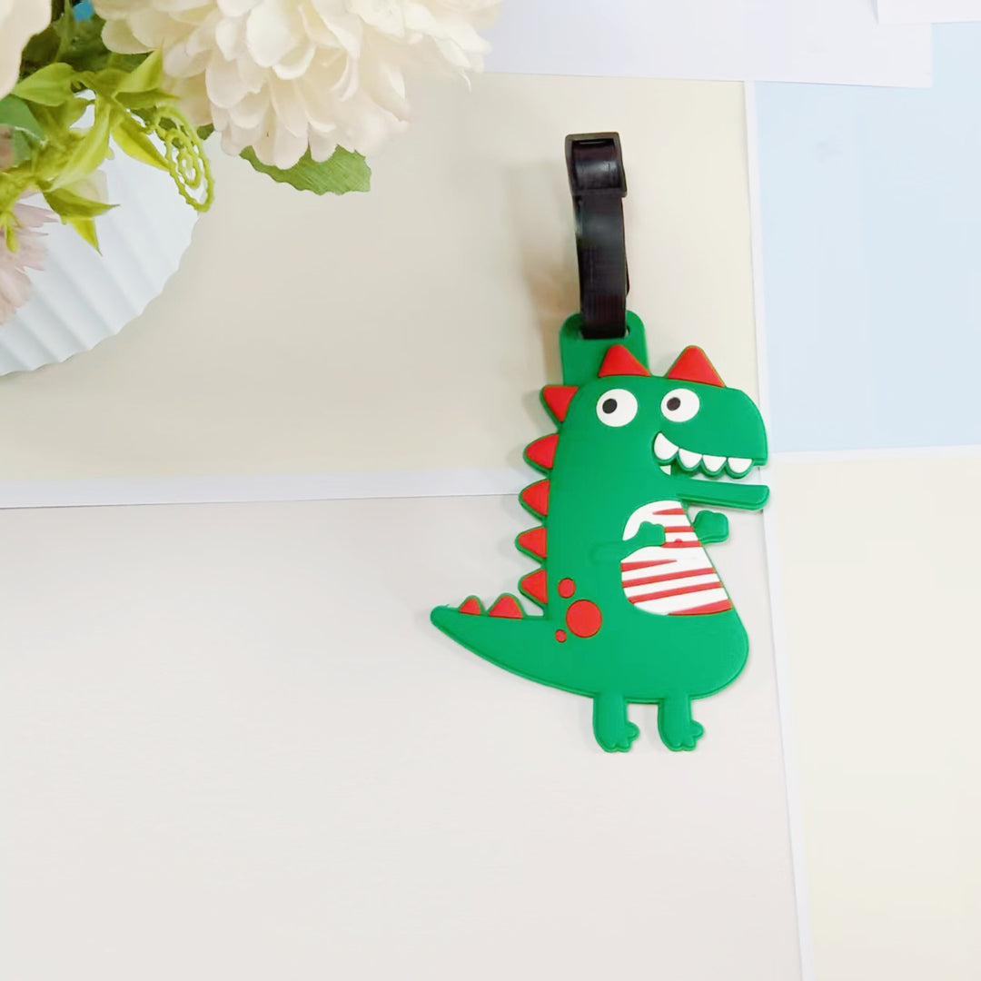 Unisex Bagasjelapp i Flamingo-design Skanto