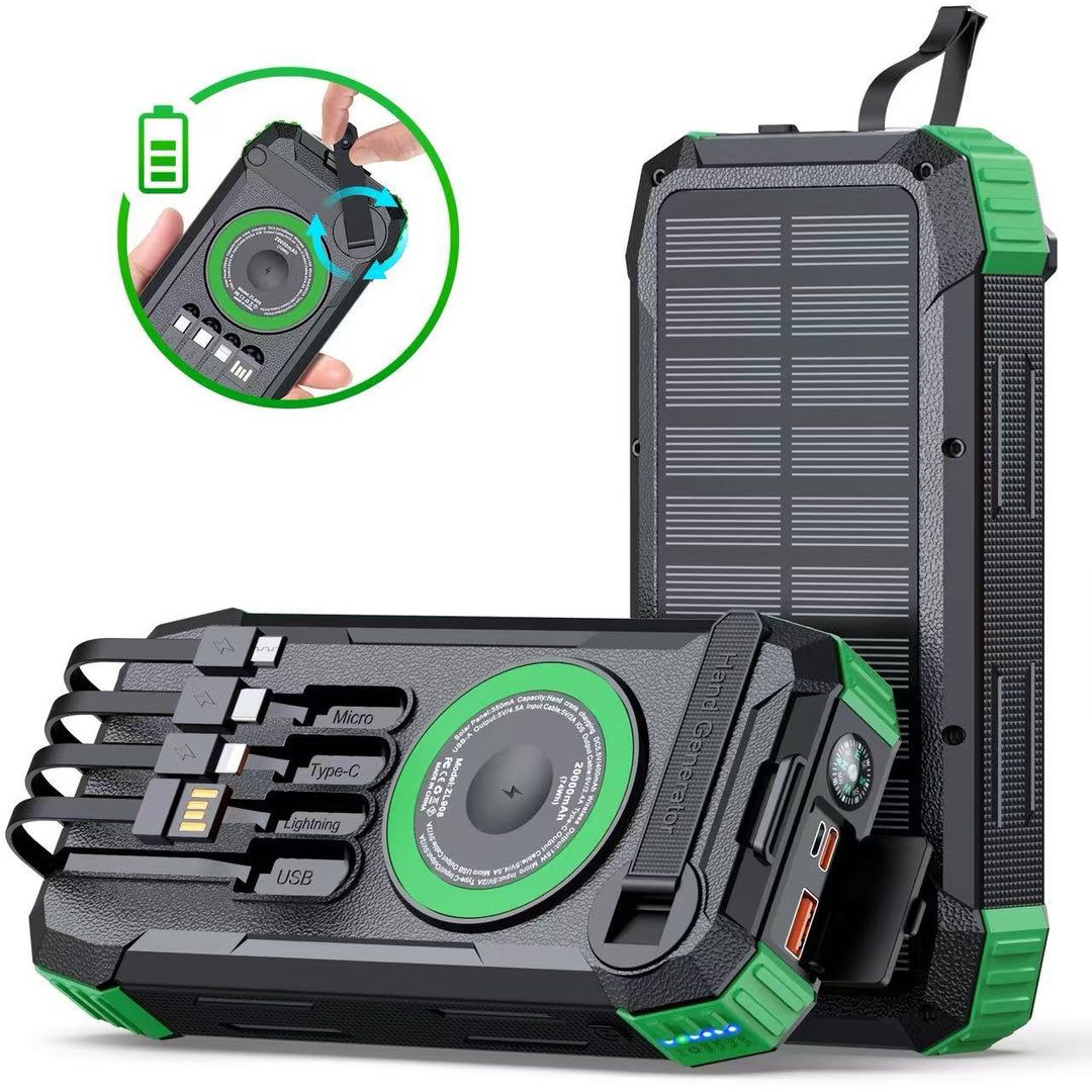 Solar Powerbank med høyhastighetsladingsfunksjon Skanto