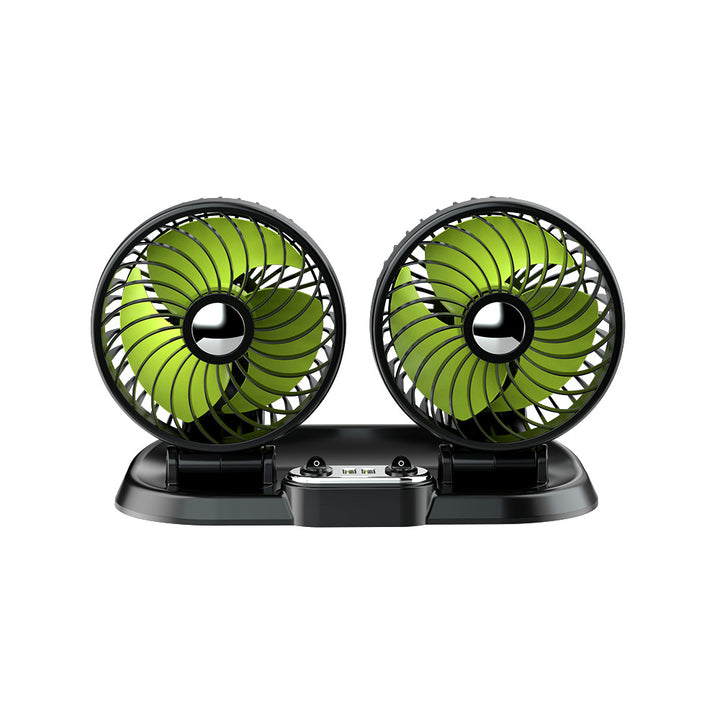 Dual-Head Bærbar Bil Ventilasjonsvifte Skanto