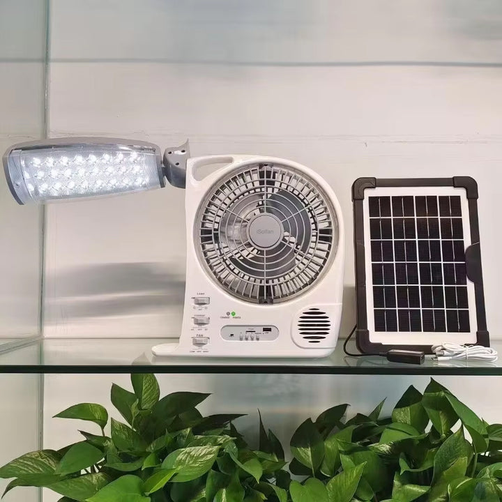 Kvinne Multifunksjonell Solfanger med Integrert LED-belysning Skanto