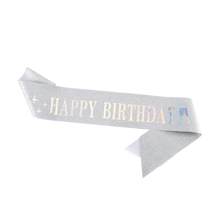 Dame Funkenkrone med "Happy Birthday" skrift Skanto