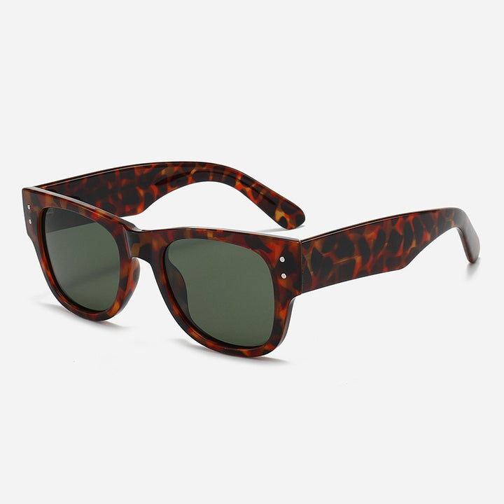 Herre Retro-Inspirert Bred Ramme Solbriller Skanto