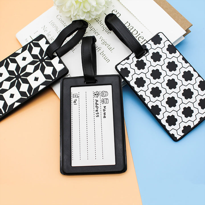Unisex Geometric Pattern Luggage Tag Skanto