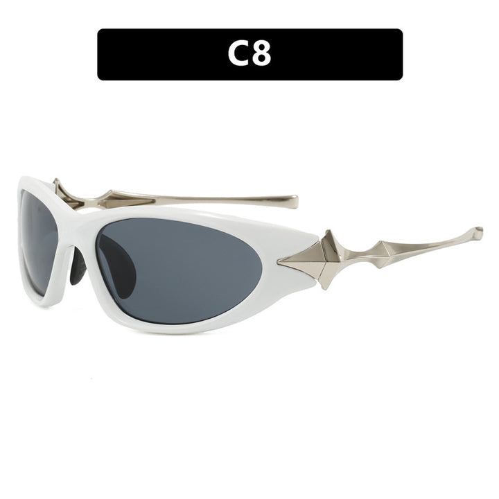 Dame futuristisk sports solbrille med ergonomisk design Skanto