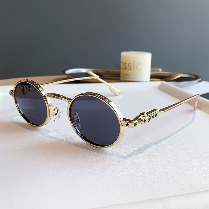 Dame Elegant solbrille med filigran detaljer Skanto