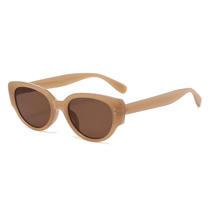 Dame moteriktig Cat-Eye briller med trendy tykke rammer Skanto