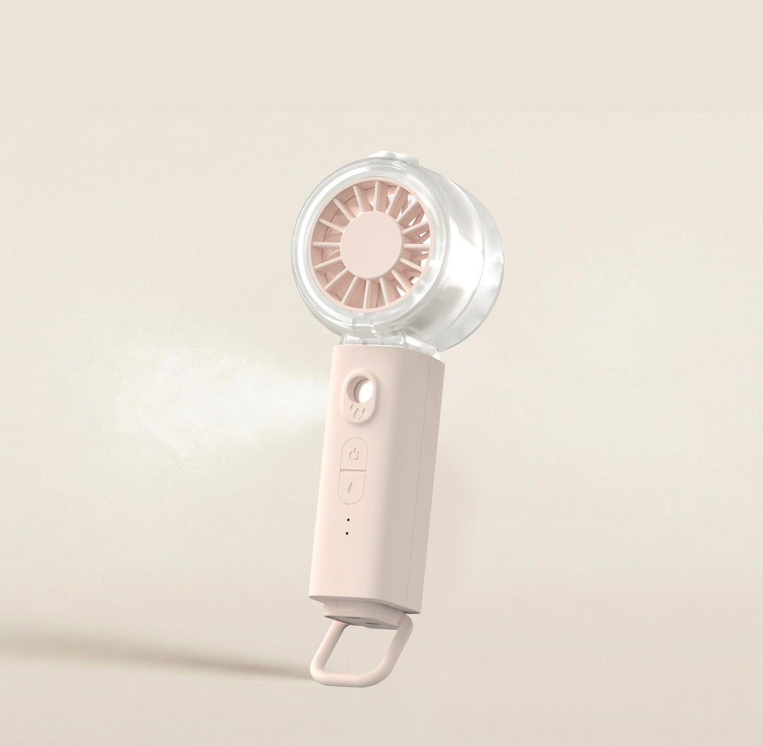 Unisex nan tragbarer Mini-Ventilator med spraytåke funksjon og USB-batteri Skanto
