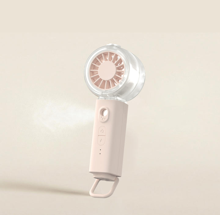 Unisex nan tragbarer Mini-Ventilator med spraytåke funksjon og USB-batteri Skanto