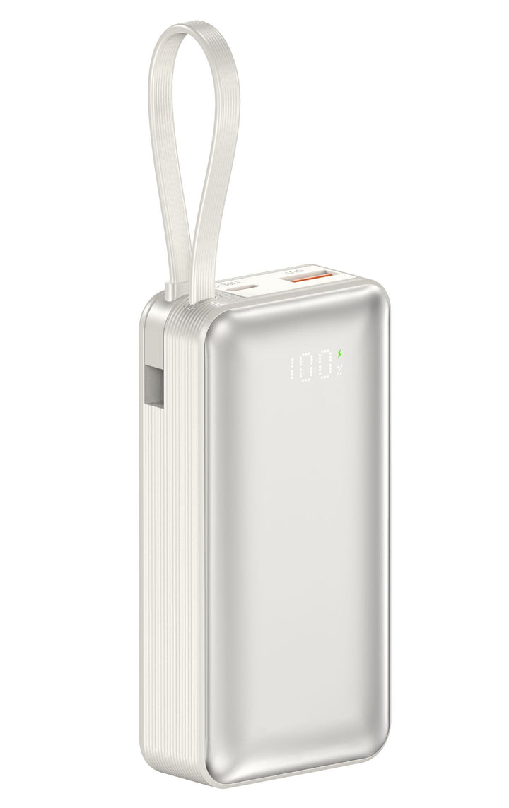 Høyytelses powerbank med digital energivisning og hurtigladingsfunksjon Skanto