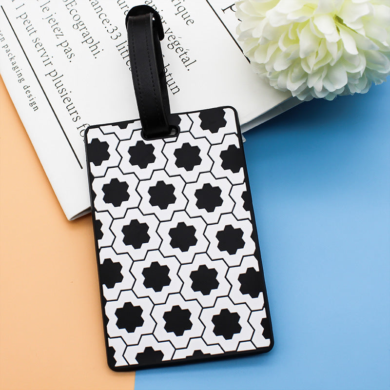 Unisex Geometric Pattern Luggage Tag Skanto