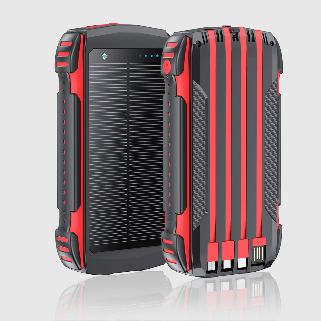 Solar Powerbank med Høy Kapasitet Fra Skanto