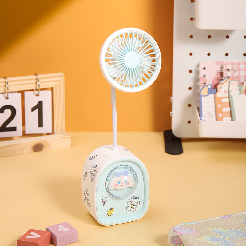 Unisex Kreativ Mini USB-Ventilator med LED-Lys Skanto