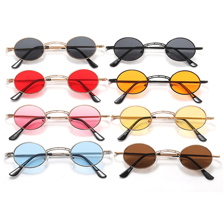 Dame rund fashion solbrille Skanto