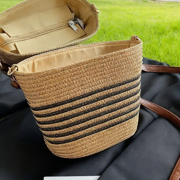 Håndlaget skulderveske i boho-stil Skanto