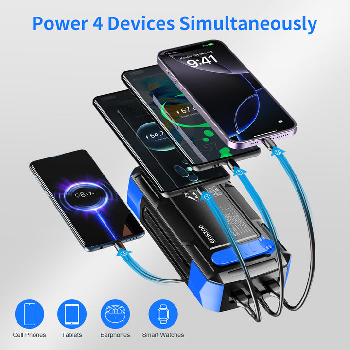 Bærbar solcellepowerbank fra Skanto