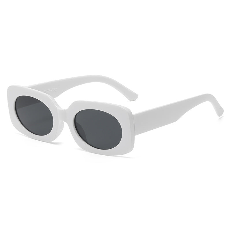 Dame Moteg Solbrille med unikt gjennomsiktig ramme Skanto