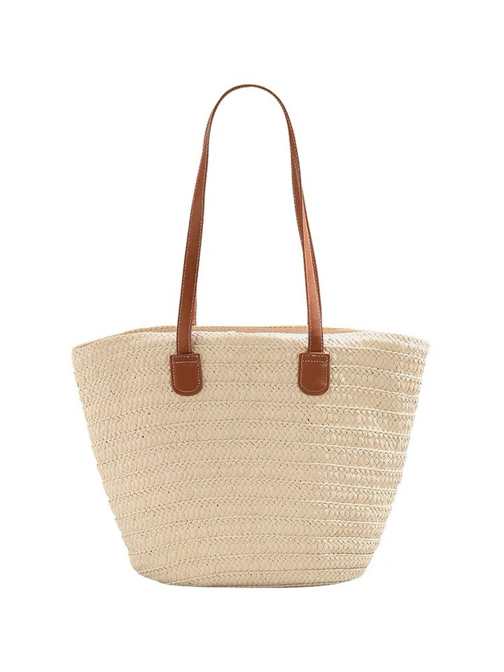 Designer-bag med elegante kunstlærhåndtak Skanto