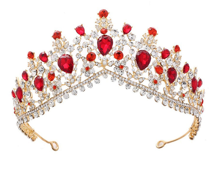Damer Glamourøs Tiara med Strass- og Krystallpynt Skanto