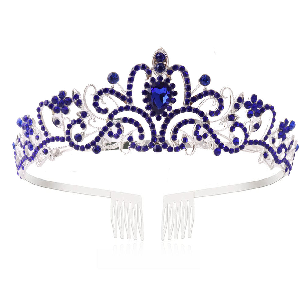 Damer Glitrende Krystall-Tiara med filigran design Skanto