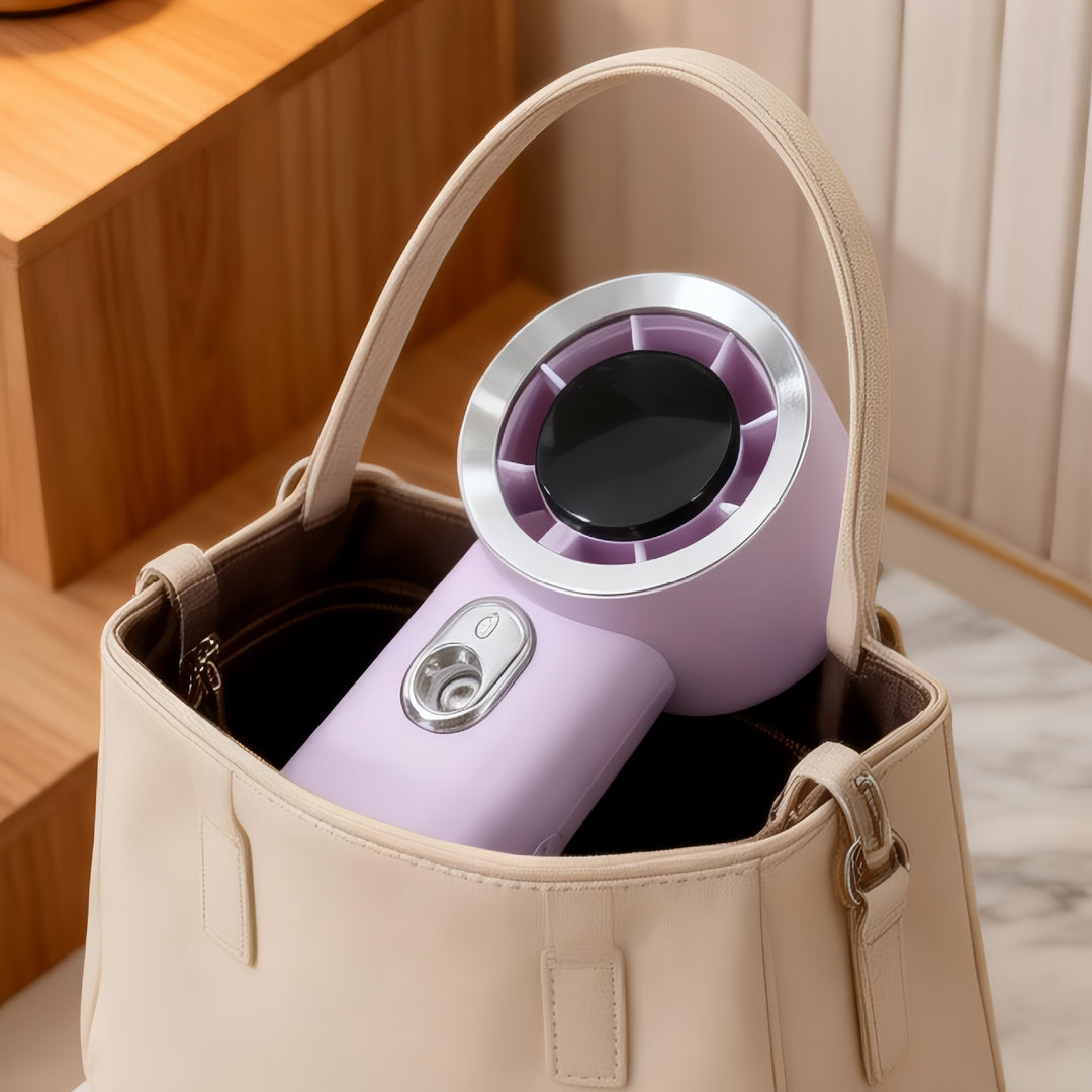 Kvinners bærbare mini håndvifte med USB-lader og ergonomisk design Skanto