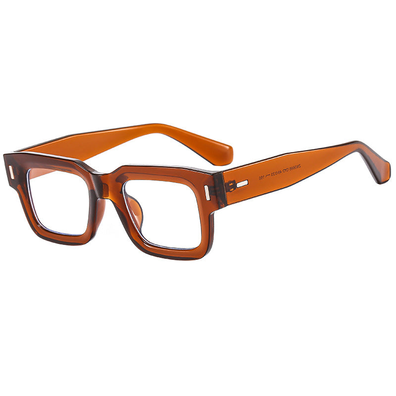 Dame Modische Quadratisk Solbrille med robust ramme og polariserte linser Skanto