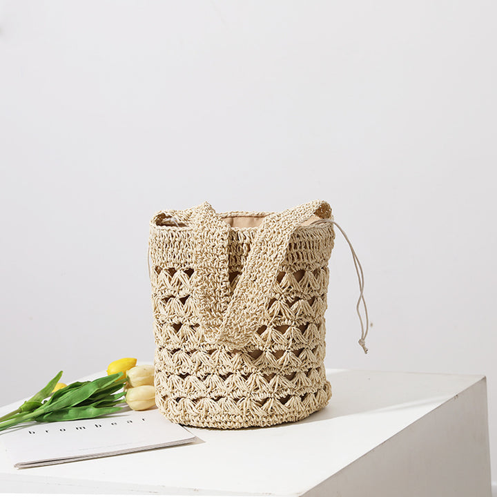 Håndlaget makramee shopper bag Skanto