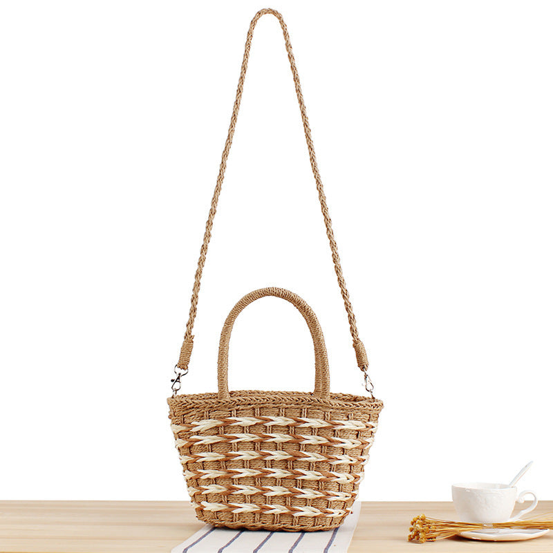 Hand-knotted basket bags with practical carrying handles Skanto