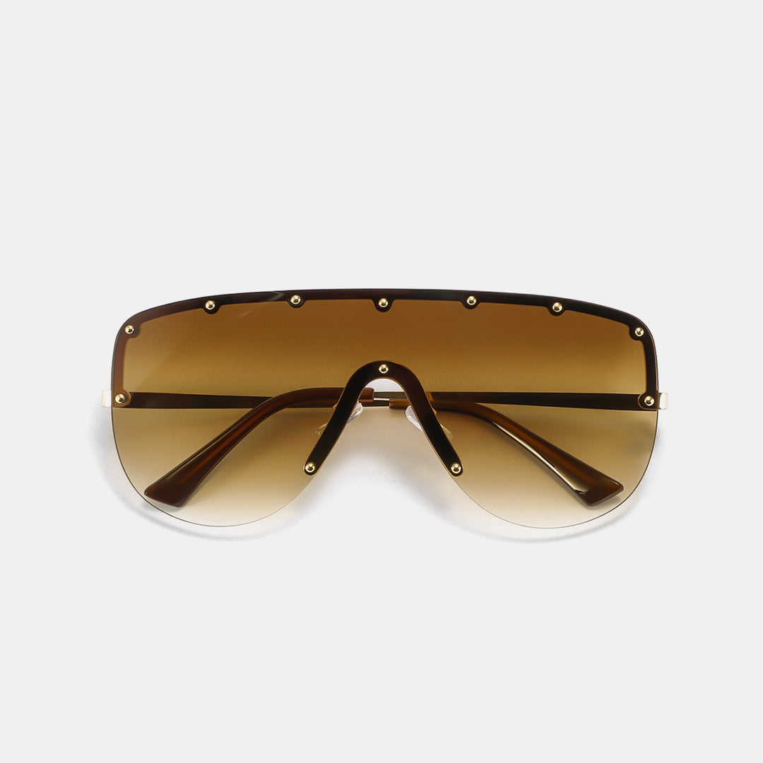 Damer futuristisk oversized solbrille Skanto
