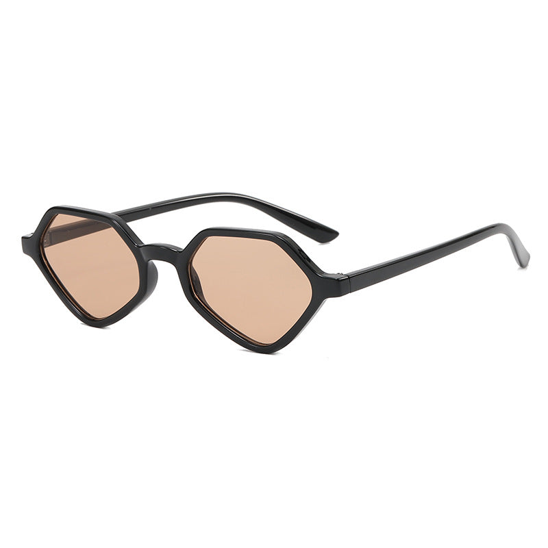 Dame Geometrisk Design-solbrille med speilte glass Skanto