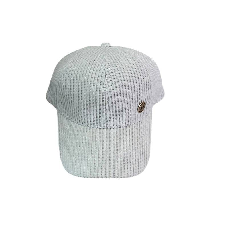 Kvinne Textured Corduroy Baseball Cap Skanto
