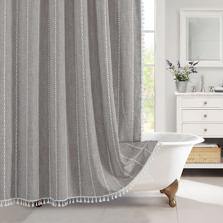 Teksturert Rutenett Design Vindusgardin Skanto