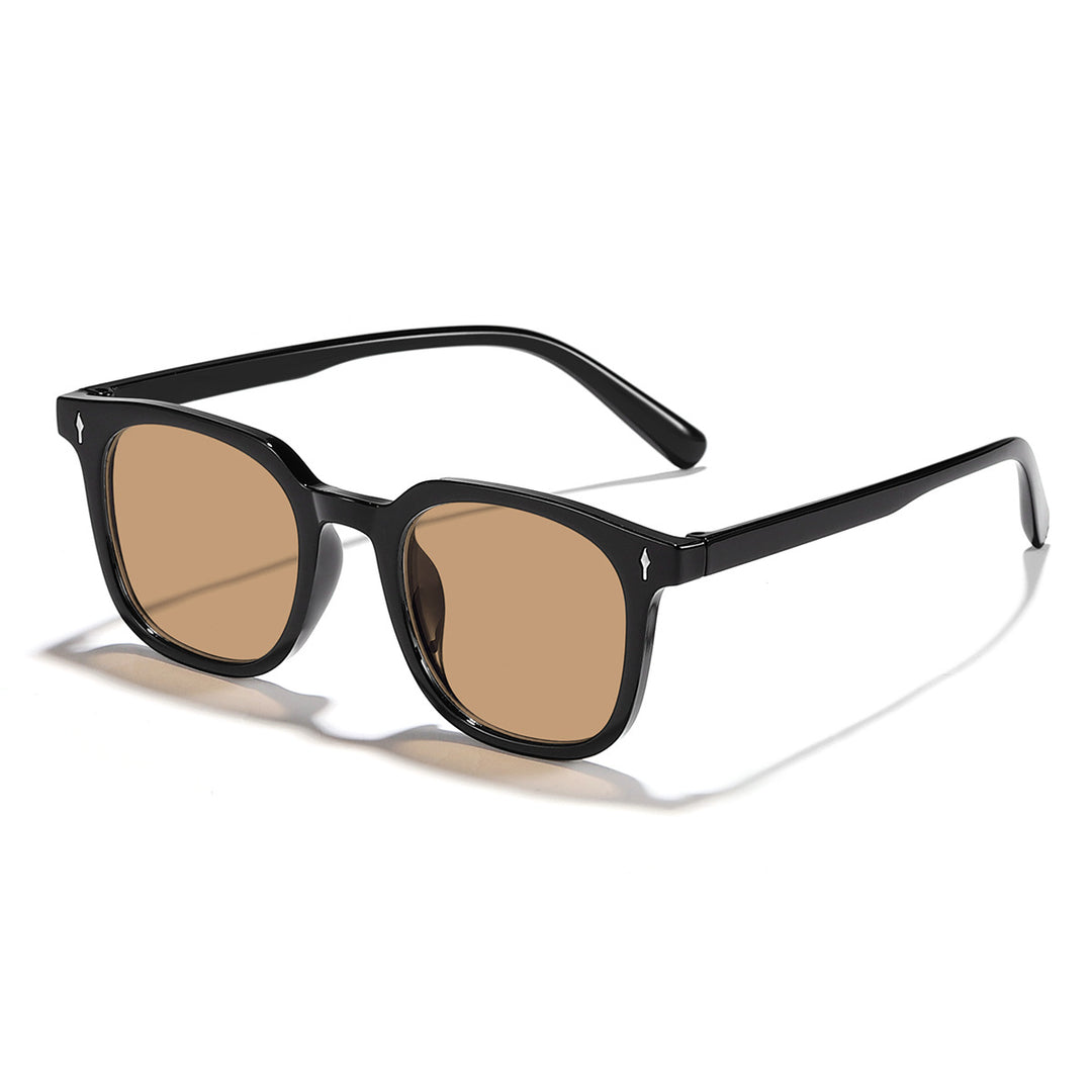 Damer fashionable solbriller med transparent ramme og UV-beskyttelse Skanto