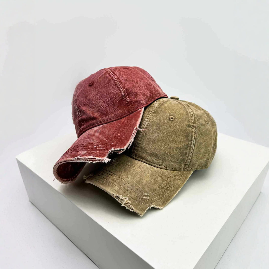 Men's distressed denim baseball cap Skanto
