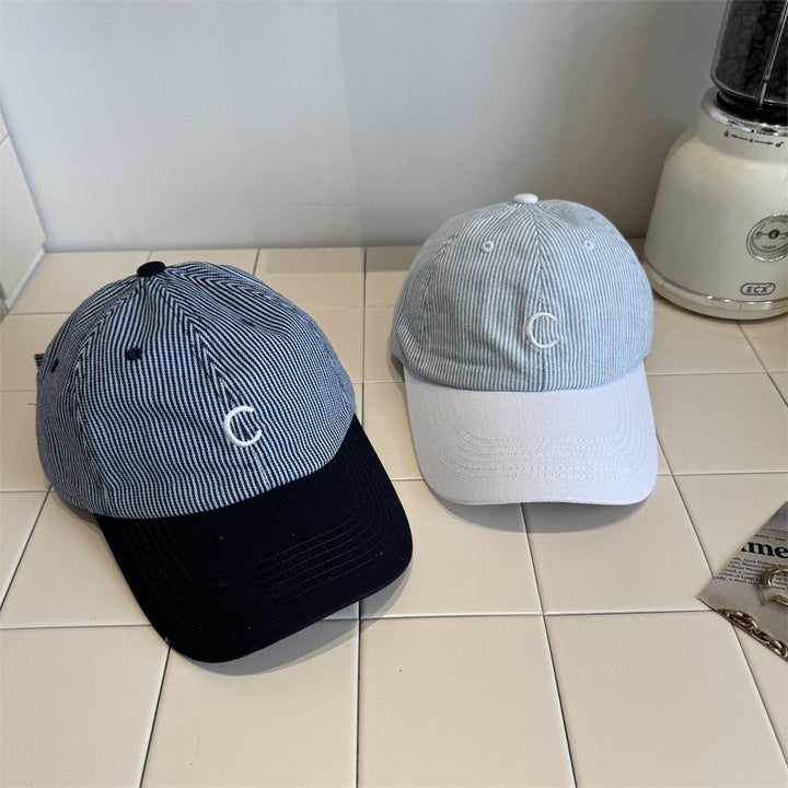 Menns Klassiske Stripete Baseball Cap Skanto