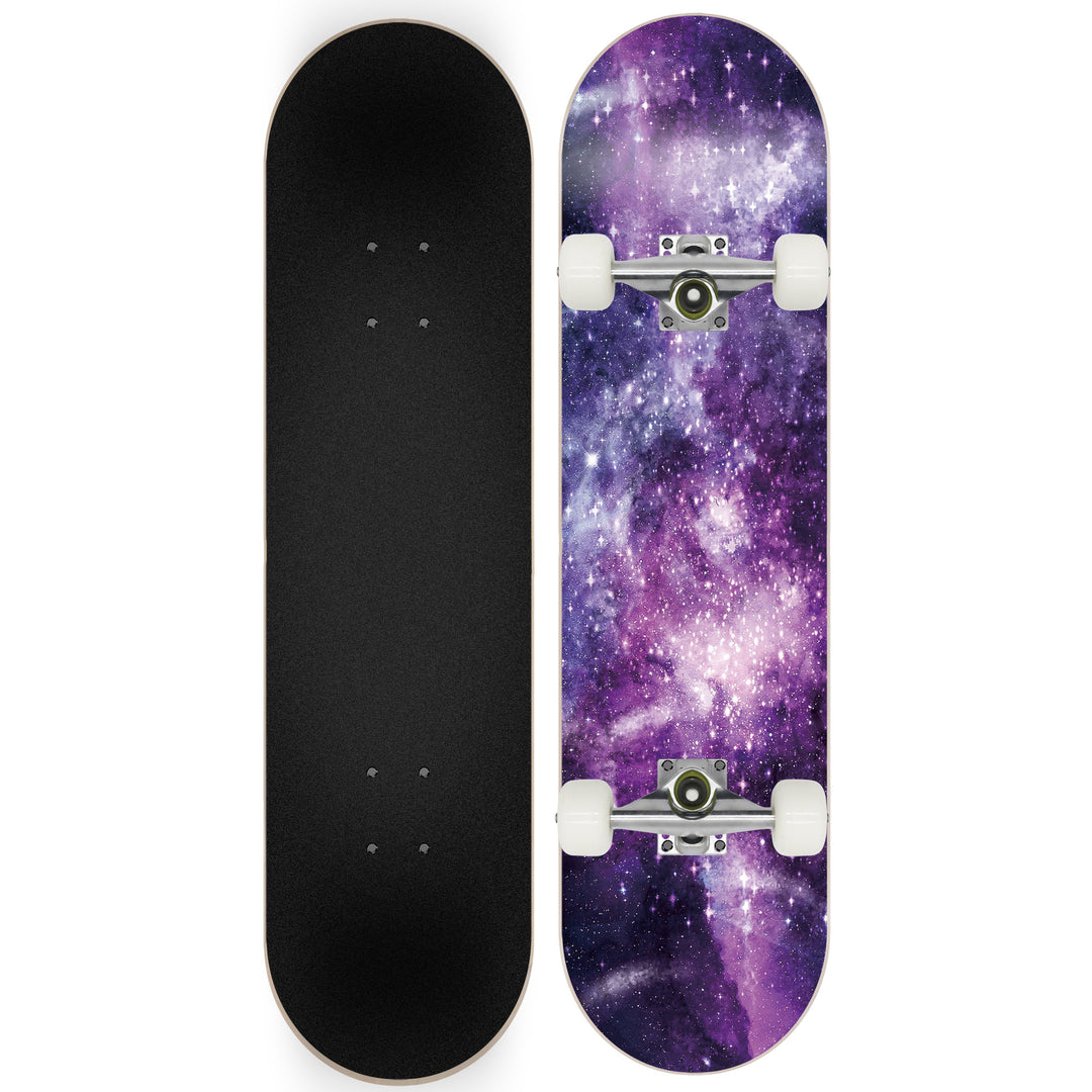 Skateboard med Galaxy Design Skanto