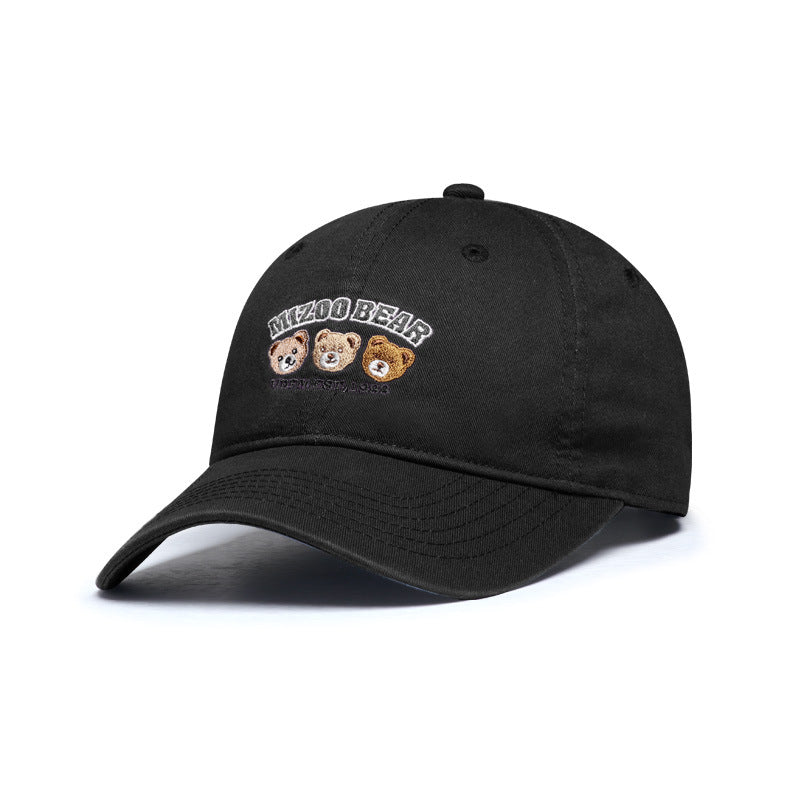 Dame leken bomull caps med brodert dyredesign Skanto
