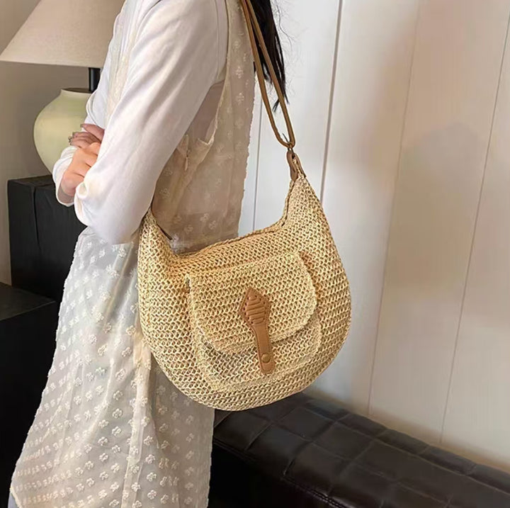 Håndlagd skulderveske i moderne boho-stil Skanto