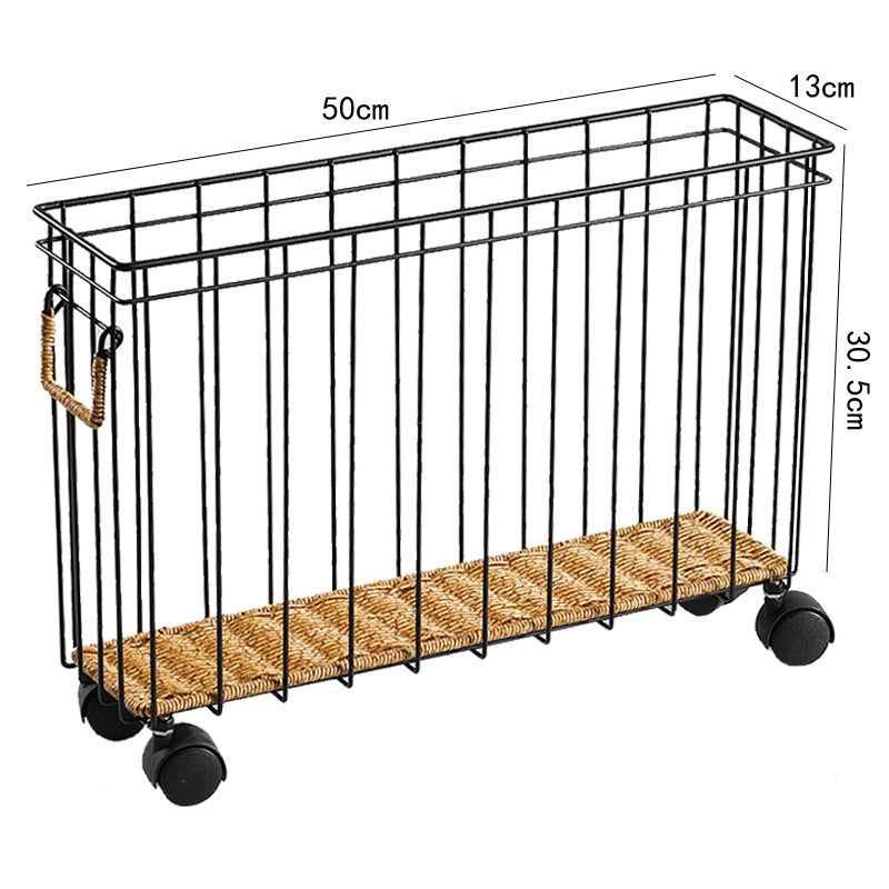 Unisex Moderne oppbevaringskurv med hjul Skanto