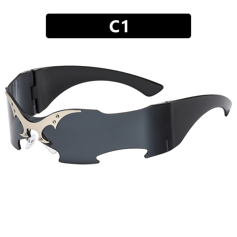 Dame futuristisk sportssolbrille Skanto
