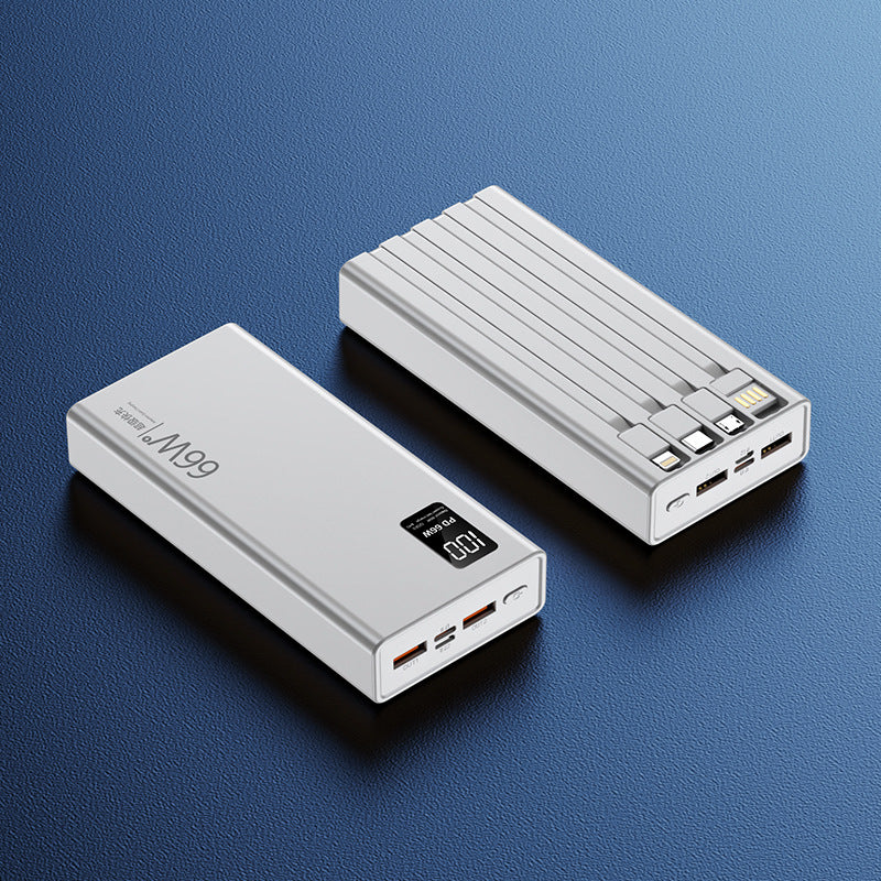 Høyytelses powerbank med innebygd hurtigladefunksjon og digital ladevisning Skanto