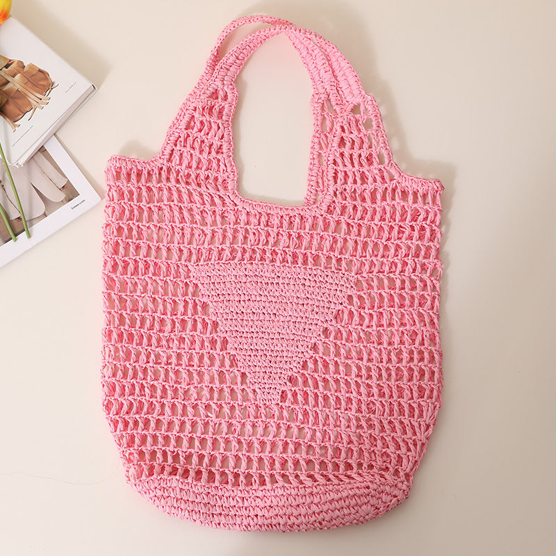 Grov hekletotebag med store håndtak Skanto