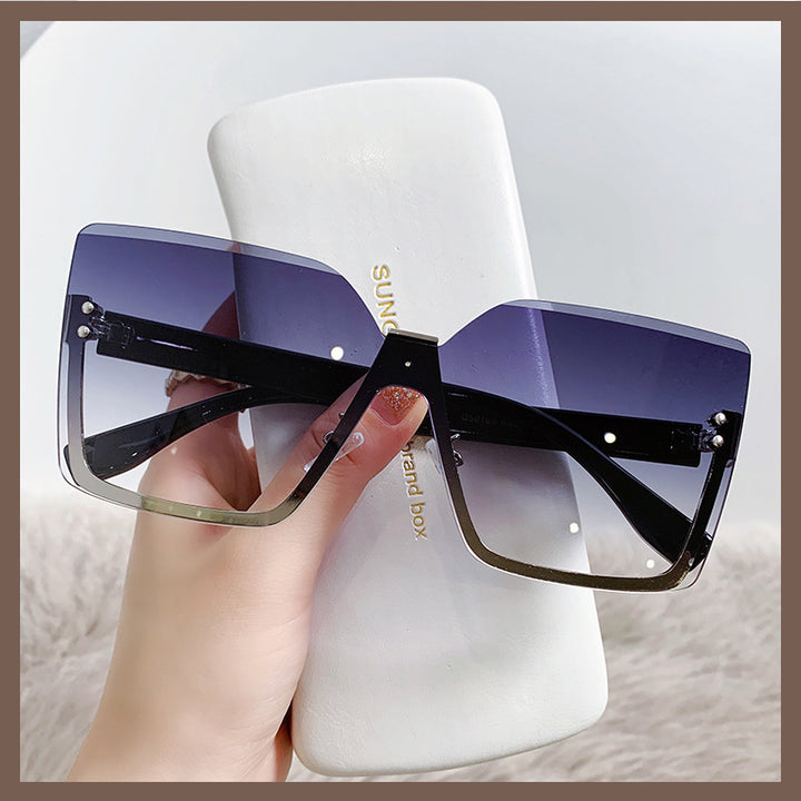 Dames oversized solbriller i moderne design med UV-beskyttelse Skanto