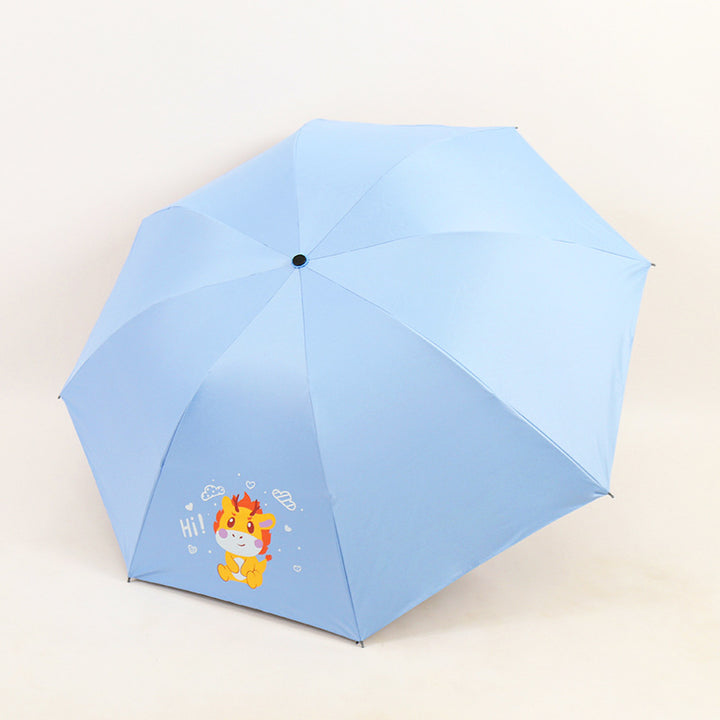 Kvinne Folding Paraply med Morsomt Dyre Design Skanto