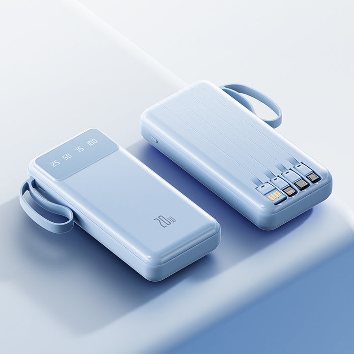 Bærbar hurtiglading powerbank med LED-skjerm Skanto