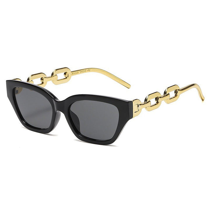 Dame solbrille med unikt kjededesign Skanto