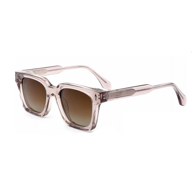 Dame klassisk kvadratisk solbrille med robust ramme og UV-beskyttelse Skanto
