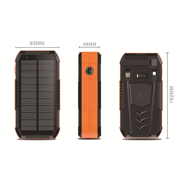 Utendørs solkraftbank med robust beskyttelseshylse Skanto