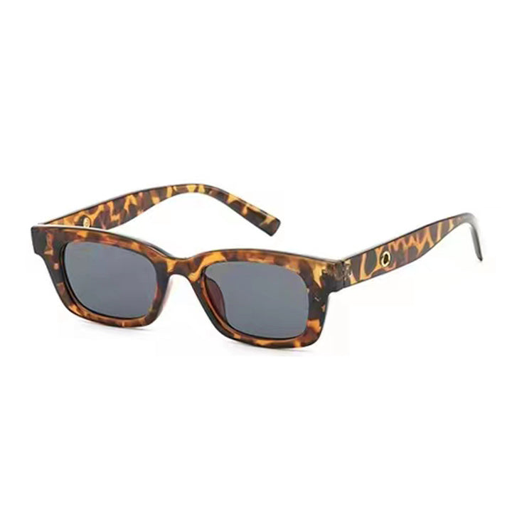 Dame Designer-solbrille med trendy skilpaddemønster Skanto