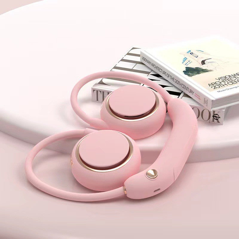 Kjøling handsfree oppladbar dual bjørneøre nakke vifte med justerbare hastigheter Skanto